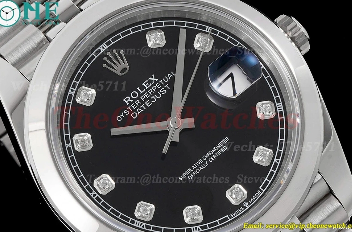 SS King 904L Dial Jubilee 41mm Black 126300 SS VR3235 Datejust 0502